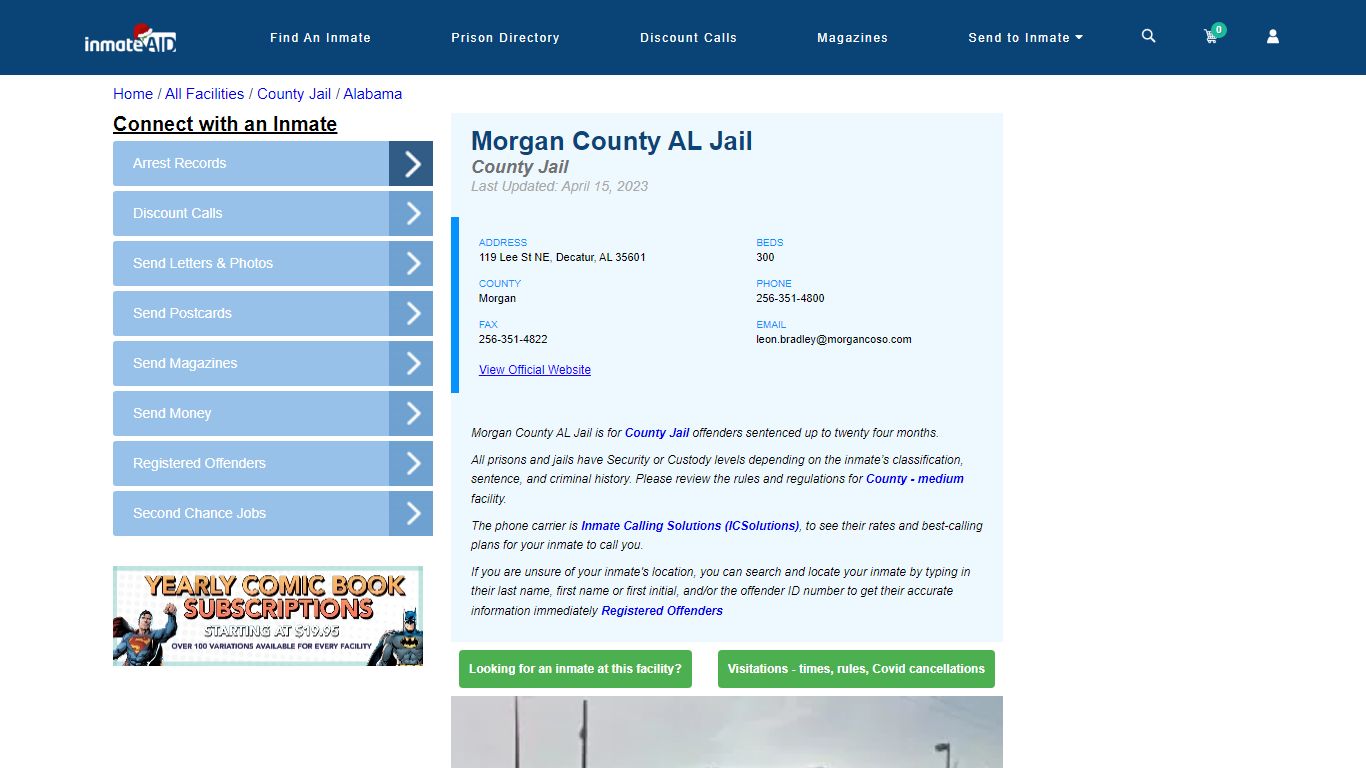 Morgan County AL Jail - Inmate Locator - Decatur, AL